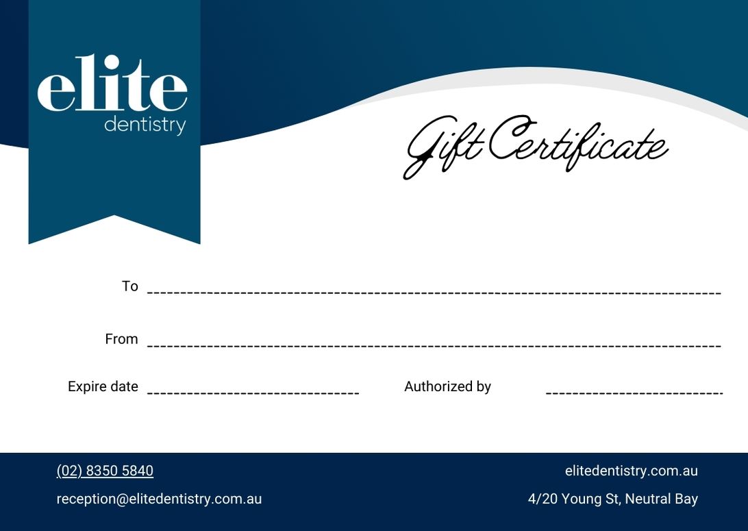 Zoom Whitening Gift Voucher Mockup